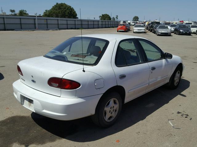 1G1JC524717337484 - 2001 CHEVROLET CAVALIER B WHITE photo 4