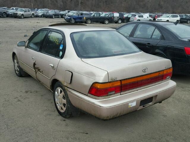 2T1AE00E2PC037682 - 1993 TOYOTA COROLLA LE TAN photo 3