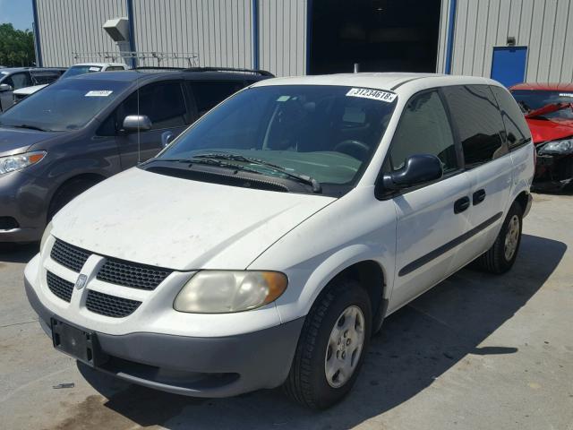 1D4GP25303B274156 - 2003 DODGE CARAVAN SE WHITE photo 2