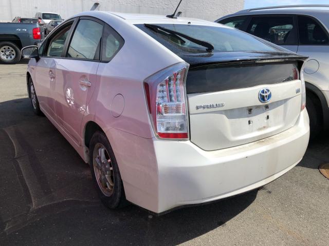 JTDKN3DU4A0068022 - 2010 TOYOTA PRIUS WHITE photo 3