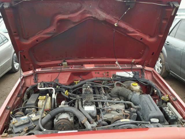 1J4FF68S7XL601653 - 1999 JEEP CHEROKEE S RED photo 7