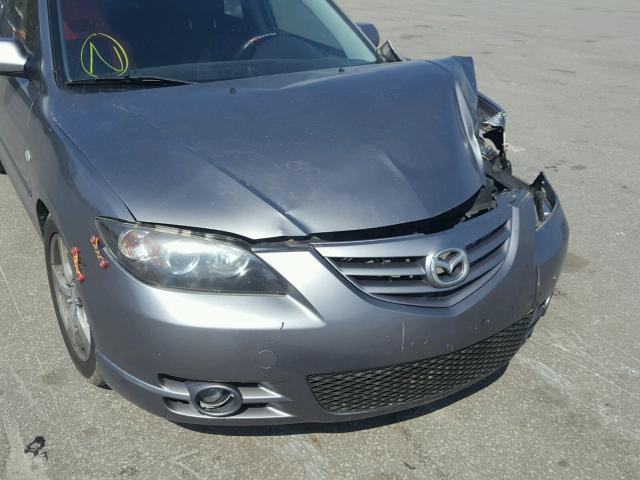 JM1BK123841162586 - 2004 MAZDA 3 S SILVER photo 9