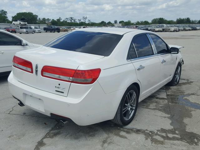 3LNDL2L33CR836363 - 2012 LINCOLN MKZ HYBRID WHITE photo 4