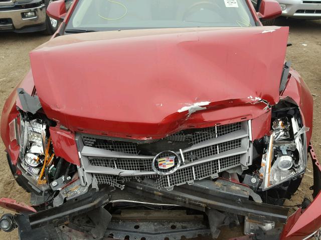 1G6DS5ED9B0149212 - 2011 CADILLAC CTS PREMIU RED photo 7