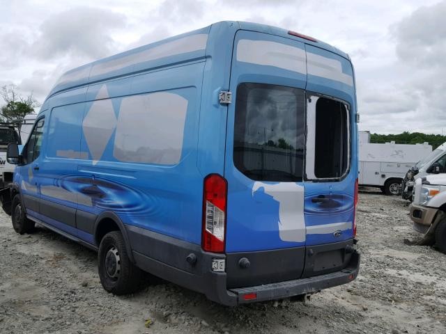 1FTNR3XM2FKB10714 - 2015 FORD TRANSIT T- BLUE photo 3