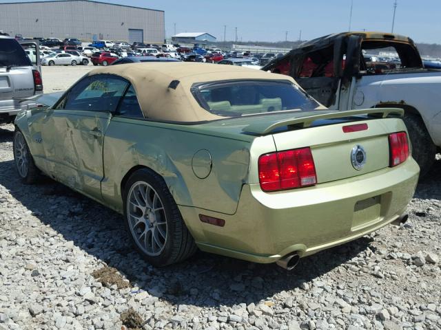 1ZVFT85H155163567 - 2005 FORD MUSTANG GT GREEN photo 3