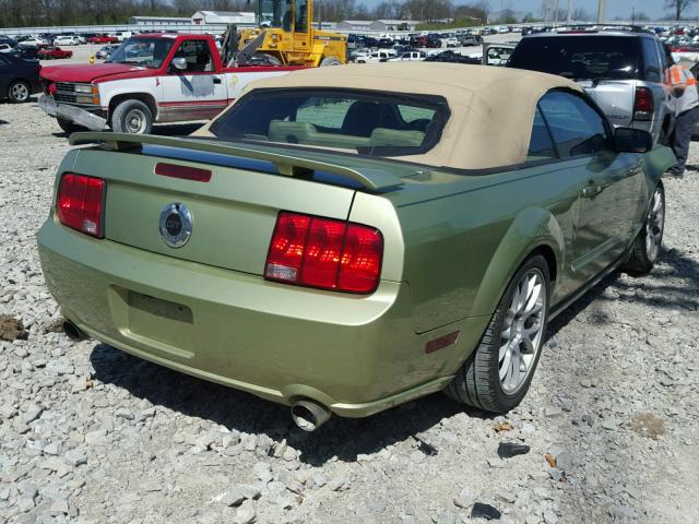 1ZVFT85H155163567 - 2005 FORD MUSTANG GT GREEN photo 4