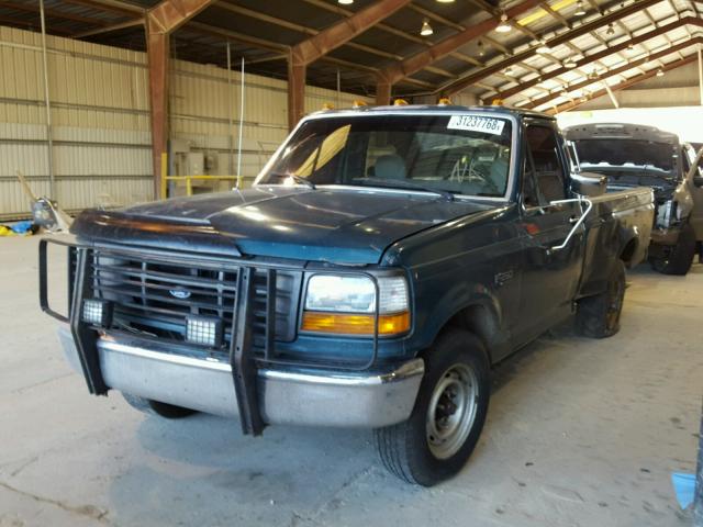 2FTHF25H4SCA15804 - 1995 FORD F250 GREEN photo 2