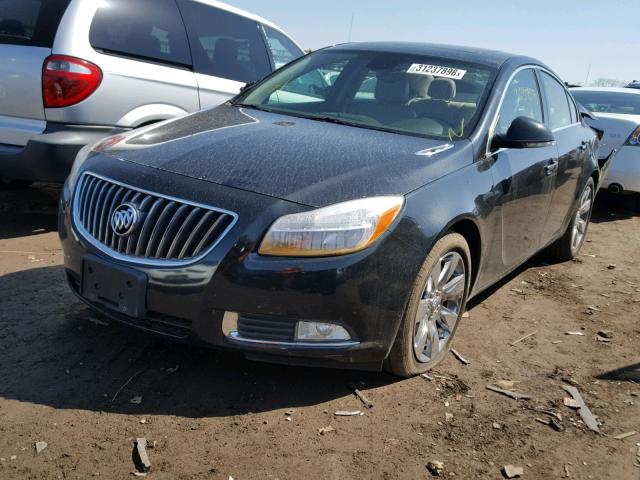 2G4GS5EV9C9148714 - 2012 BUICK REGAL PREM CHARCOAL photo 2