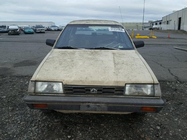 JF2AN53B5GE480731 - 1986 SUBARU GL 4WD YELLOW photo 7