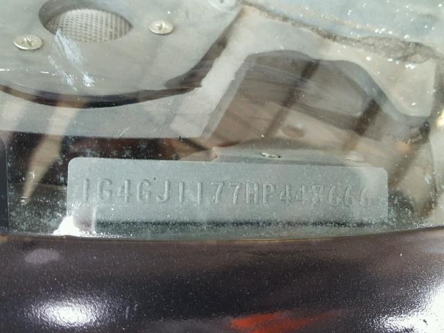 1G4GJ1177HP448666 - 1987 BUICK REGAL 黑色 照片 10