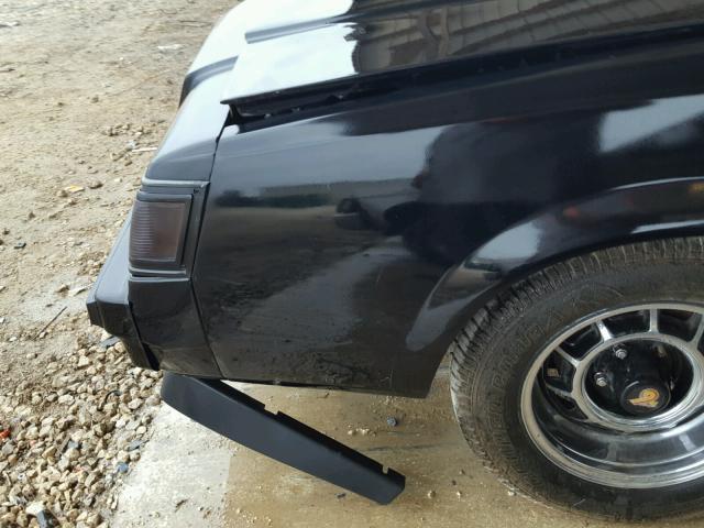 1G4GJ1177HP448666 - 1987 BUICK REGAL 黑色 照片 9