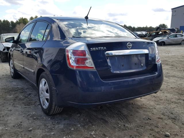 3N1AB6AP9AL622715 - 2010 NISSAN SENTRA 2.0 BLUE photo 3