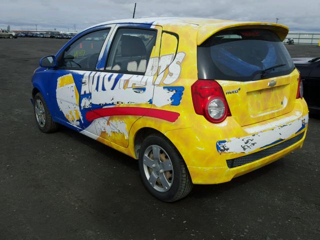 KL1TD66E89B339489 - 2009 CHEVROLET AVEO LS WHITE photo 3