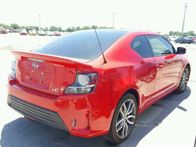 JTKJF5C76FJ001223 - 2015 TOYOTA SCION TC 红色 照片 4