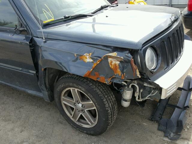 1J8FF48W07D311416 - 2007 JEEP PATRIOT LI BLUE photo 9