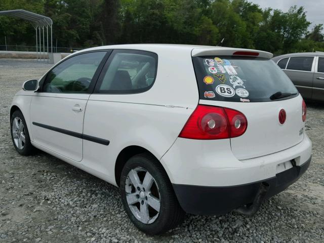 WVWBR71K57W055459 - 2007 VOLKSWAGEN RABBIT WHITE photo 3