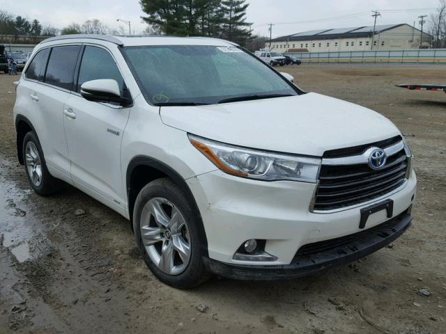 5TDDCRFH9GS014030 - 2016 TOYOTA HIGHLANDER WHITE photo 1