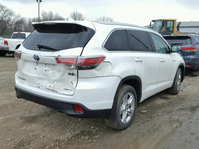 5TDDCRFH9GS014030 - 2016 TOYOTA HIGHLANDER WHITE photo 4