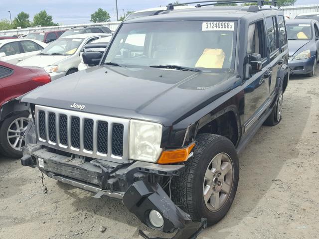 1J8HH68227C534154 - 2007 JEEP COMMANDER BLACK photo 2