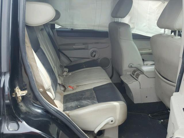 1J8HH68227C534154 - 2007 JEEP COMMANDER BLACK photo 6