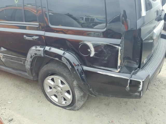 1J8HH68227C534154 - 2007 JEEP COMMANDER BLACK photo 9