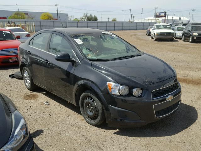 1G1JC5SH1C4117829 - 2012 CHEVROLET SONIC LT BLACK photo 1