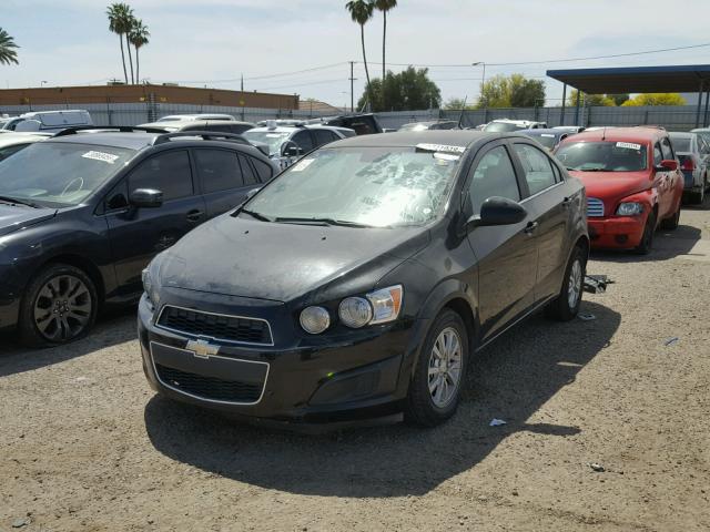 1G1JC5SH1C4117829 - 2012 CHEVROLET SONIC LT BLACK photo 2