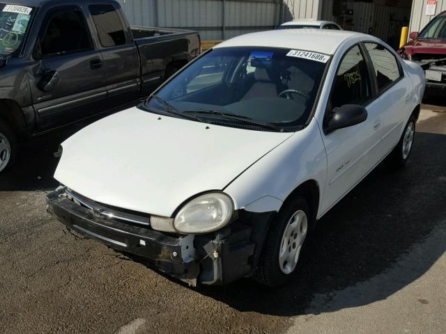 1B3ES46C4YD850602 - 2000 DODGE NEON BASE WHITE photo 2