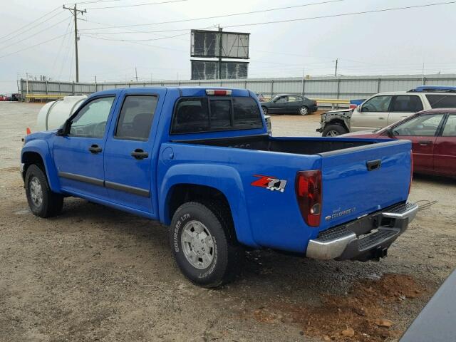 1GCDT43E088186482 - 2008 CHEVROLET COLORADO L BLUE photo 3