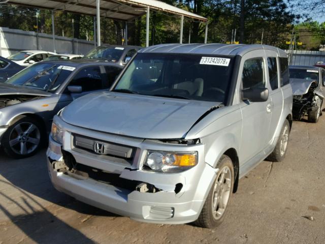 5J6YH18937L011422 - 2007 HONDA ELEMENT SC SILVER photo 2