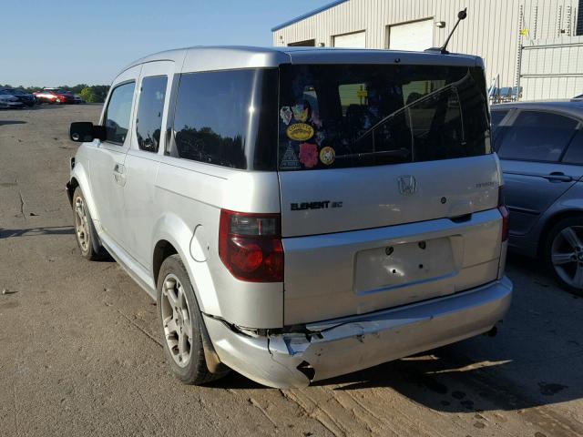 5J6YH18937L011422 - 2007 HONDA ELEMENT SC SILVER photo 3