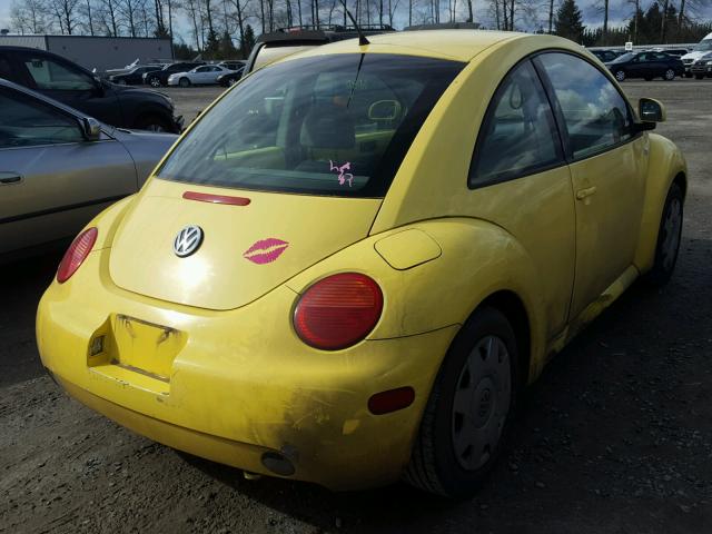 3VWBC21C4YM479405 - 2000 VOLKSWAGEN NEW BEETLE YELLOW photo 4