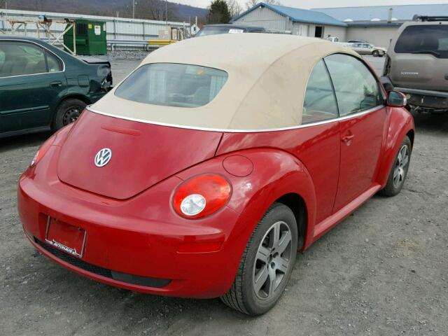 3VWRF31Y86M307236 - 2006 VOLKSWAGEN NEW BEETLE 红色 照片 4