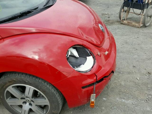 3VWRF31Y86M307236 - 2006 VOLKSWAGEN NEW BEETLE 红色 照片 9