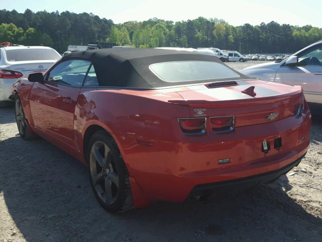 2G1FC3D33D9165942 - 2013 CHEVROLET CAMARO LT ORANGE photo 3