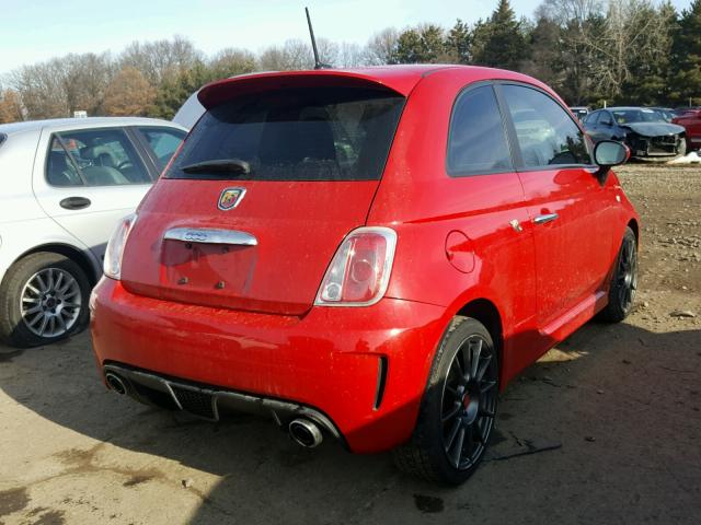 3C3CFFFH9DT575030 - 2013 FIAT 500 ABARTH RED photo 4