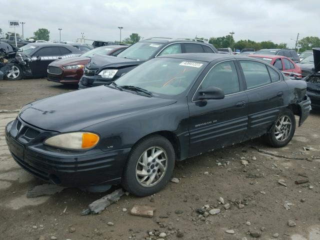 1G2NF52E21M547571 - 2001 PONTIAC GRAND AM S შავი ფოტო 2