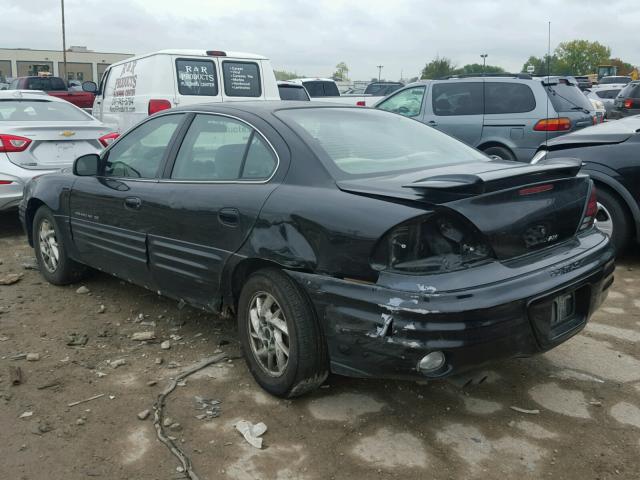 1G2NF52E21M547571 - 2001 PONTIAC GRAND AM S შავი ფოტო 3