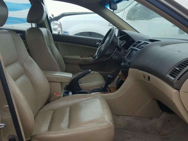 1HGCM56704A027008 - 2004 HONDA ACCORD EX BEIGE photo 5