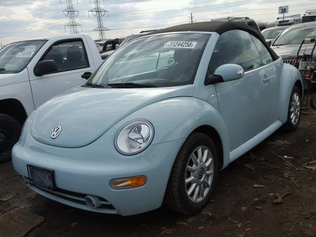 3VWCM21Y74M301530 - 2004 VOLKSWAGEN NEW BEETLE 青绿色 照片 2