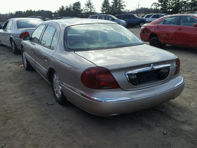 1LNHM97V11Y638253 - 2001 LINCOLN CONTINENTA GOLD photo 3