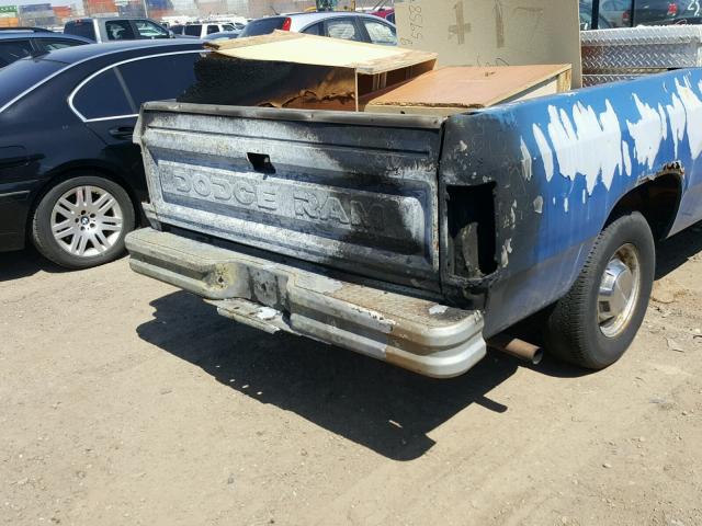 1B7GE16Y4LS745054 - 1990 DODGE D-SERIES D BLUE photo 9