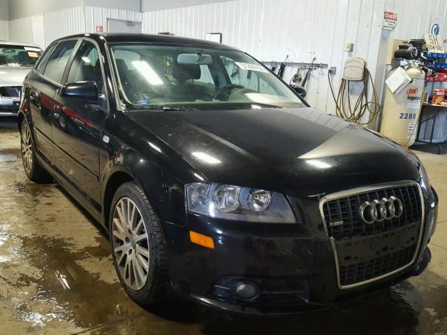 WAUHF78P57A068842 - 2007 AUDI A3 2 BLACK photo 1