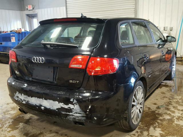 WAUHF78P57A068842 - 2007 AUDI A3 2 BLACK photo 4