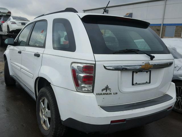 2CNDL13F876232633 - 2007 CHEVROLET EQUINOX LS WHITE photo 3