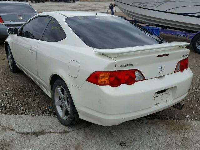 JH4DC53002C010500 - 2002 ACURA RSX TYPE-S WHITE photo 3