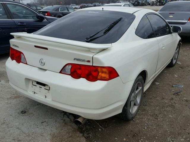 JH4DC53002C010500 - 2002 ACURA RSX TYPE-S WHITE photo 4