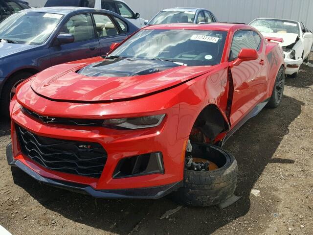 1G1FJ1R61H0173812 - 2017 CHEVROLET CAMARO ZL1 红色 照片 2