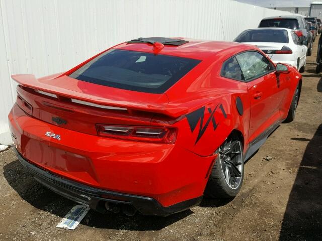 1G1FJ1R61H0173812 - 2017 CHEVROLET CAMARO ZL1 RED photo 4